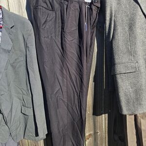 Roundtree & Yorke Men's Black Dress Pants